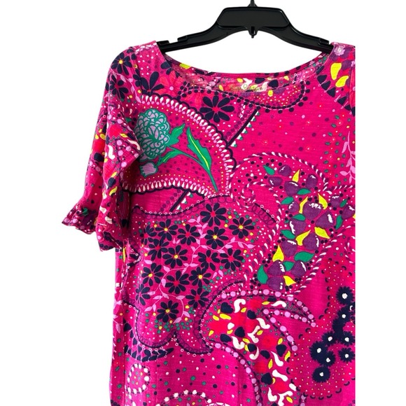 Lilly Pulitzer Women's Size XS 3/4 Sleeve Shift Dress Multicolor Paisley Vibrant - Picture 4 of 6